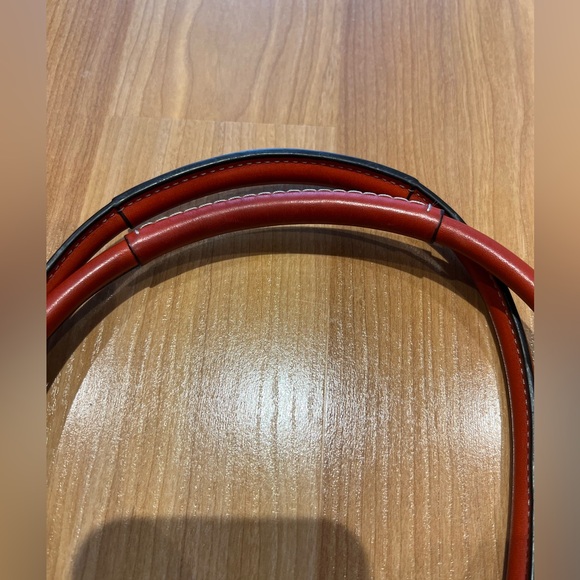 Vintage Coach Signature Hampton Braided Coral Trim Purse Handbag F13065 - Picture 8 of 15